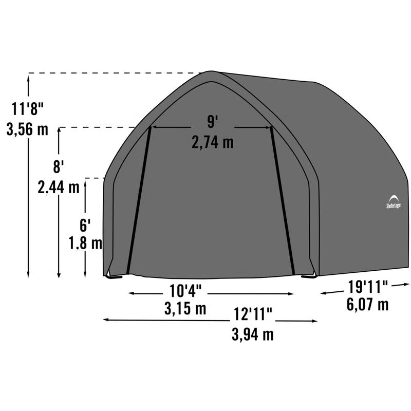 ShelterLogic 13' W x 20' D Garage
