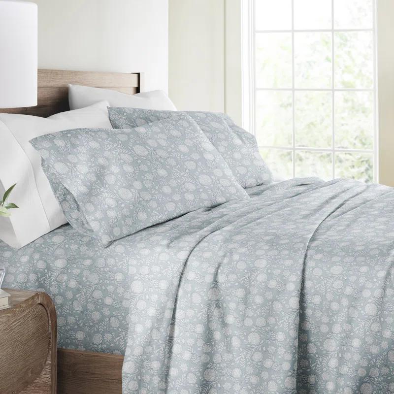 Becky Cameron 4 Piece 300 TC Patterned Cotton Sheet Set