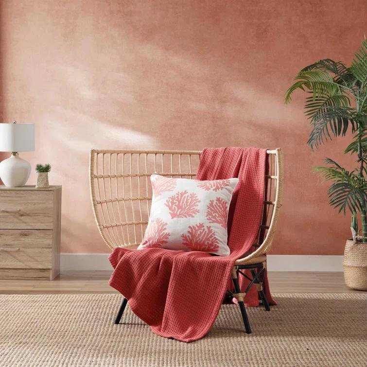 Tommy Bahama Home Coral Island Throw Pillow