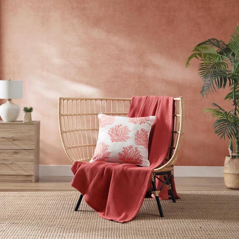 Tommy Bahama Home Coral Island Throw Pillow