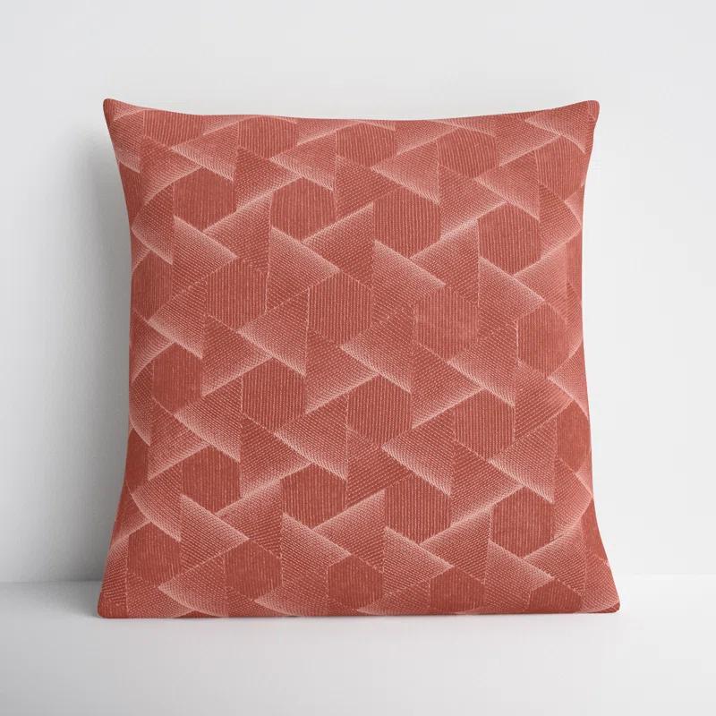 Gretchen Embroidered Cotton Throw Pillow