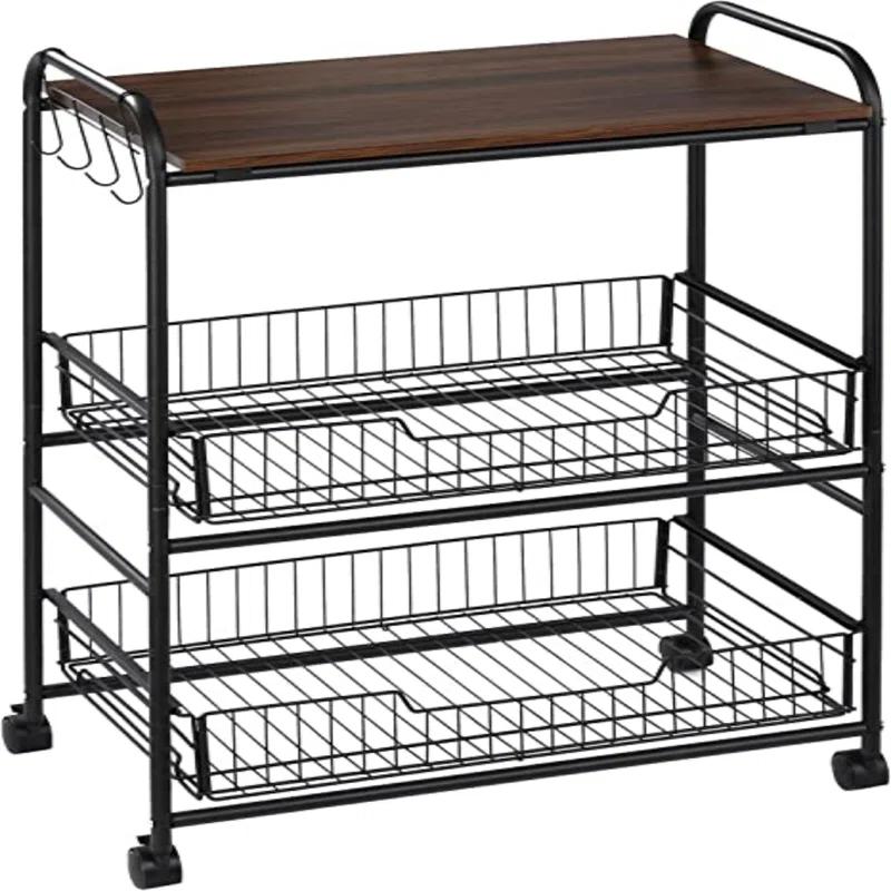 HomCom Kitchen Cart