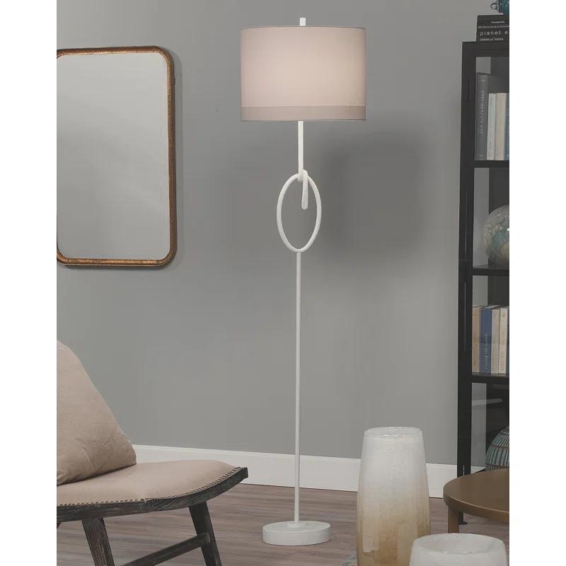 Knot 71'' White Traditional Floor Lamp