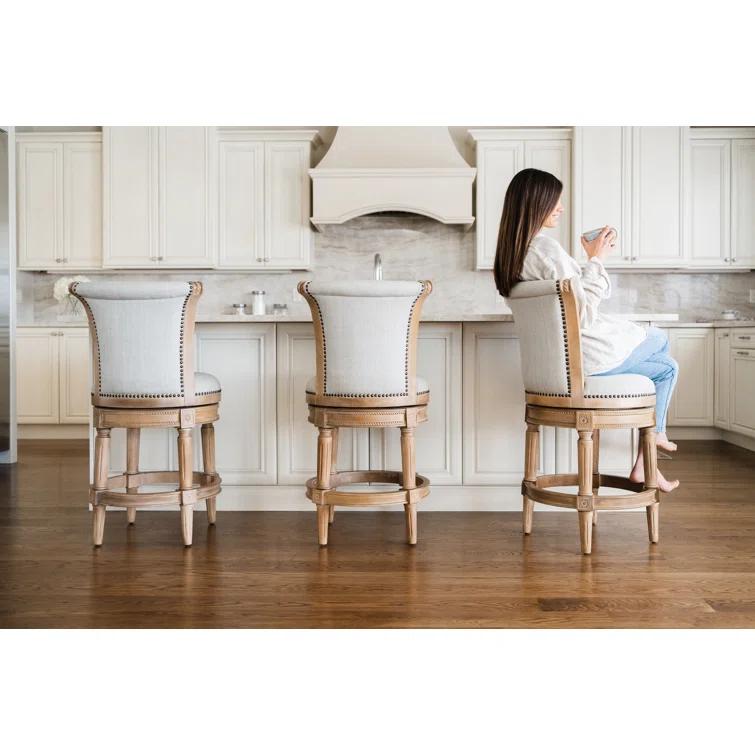 Maven Lane Maven Lane Pullman Stool with Fabric Upholstery