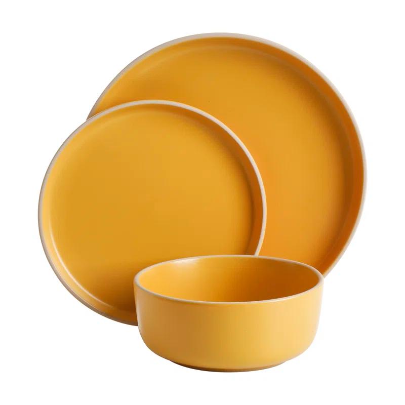 Gibson Gibson Soho Lounge Matte 18 Piece Dinnerware Set, Service for 6