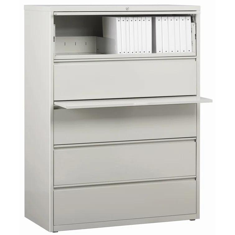 Inbox Zero Pabel 42'' Wide 5 -Drawer Steel File Cabinet