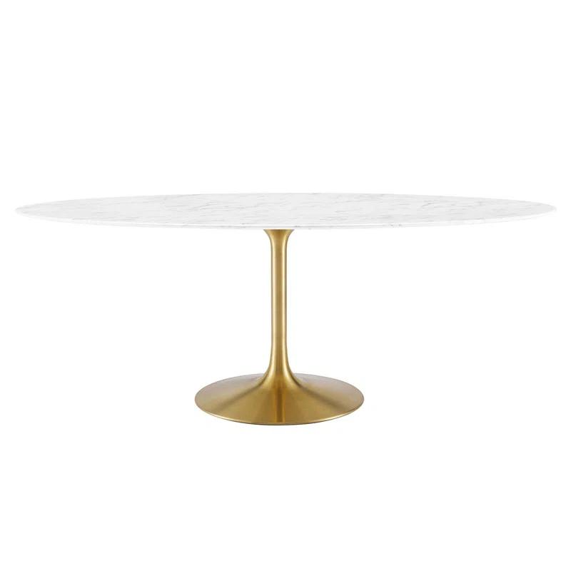 Modway Modway Lippa Oval Artificial Marble Dining Table