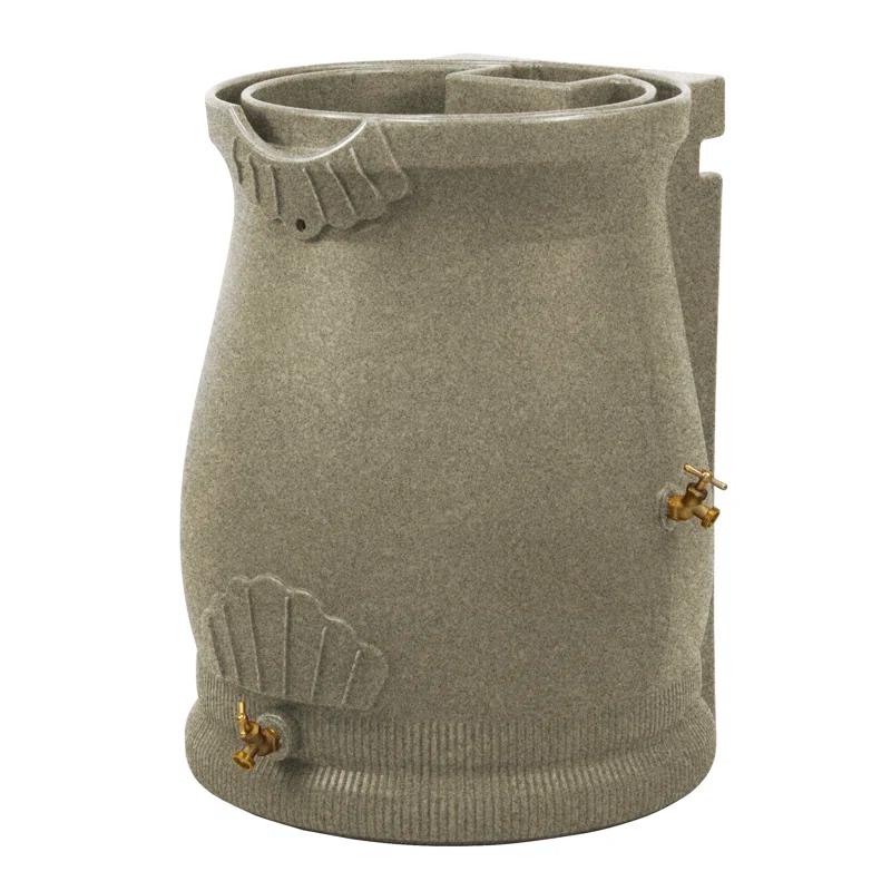 Good Ideas Good Ideas 50 Gallons Plastic Drainable Dual Overflow Planter Rain Barrel