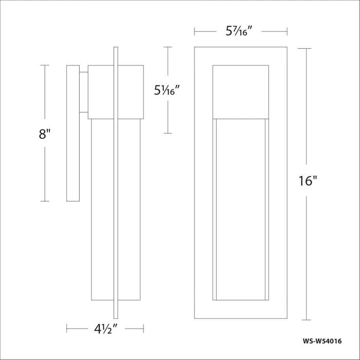 Modern Forms Mist Aluminum LED Wall Light