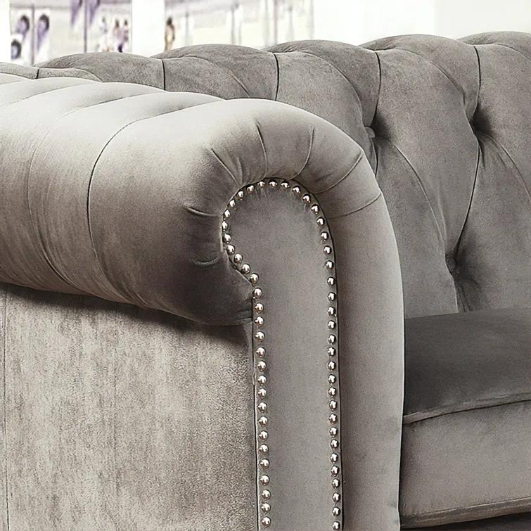 Ophelie Upholstered Chesterfield Chair
