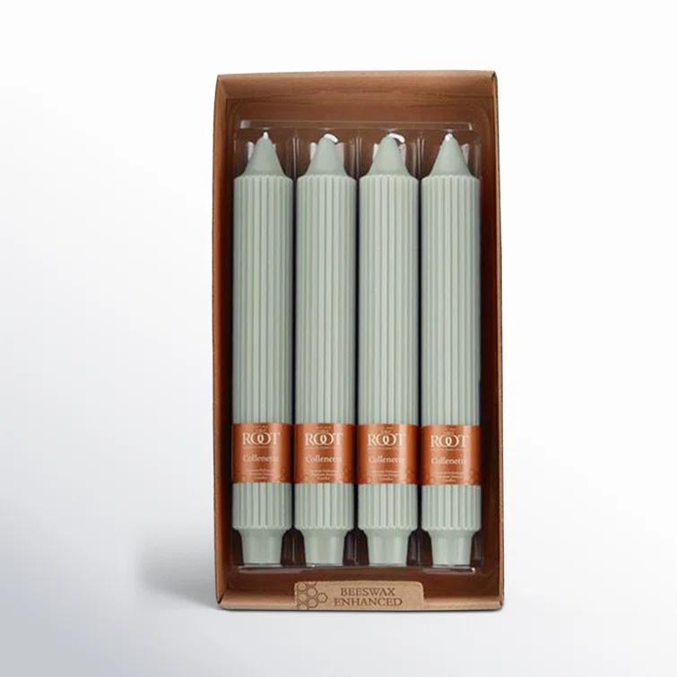 Root Candles Grecian Collenette Unscented Taper Candle & Reviews | AllModern