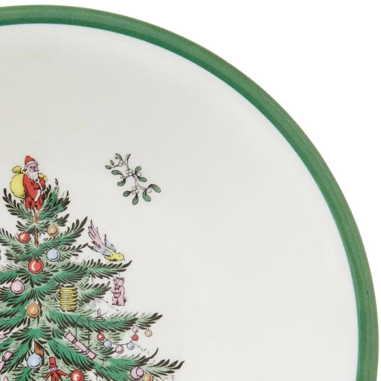 Spode Christmas Tree Bread & Butter Plate (Set of 4)