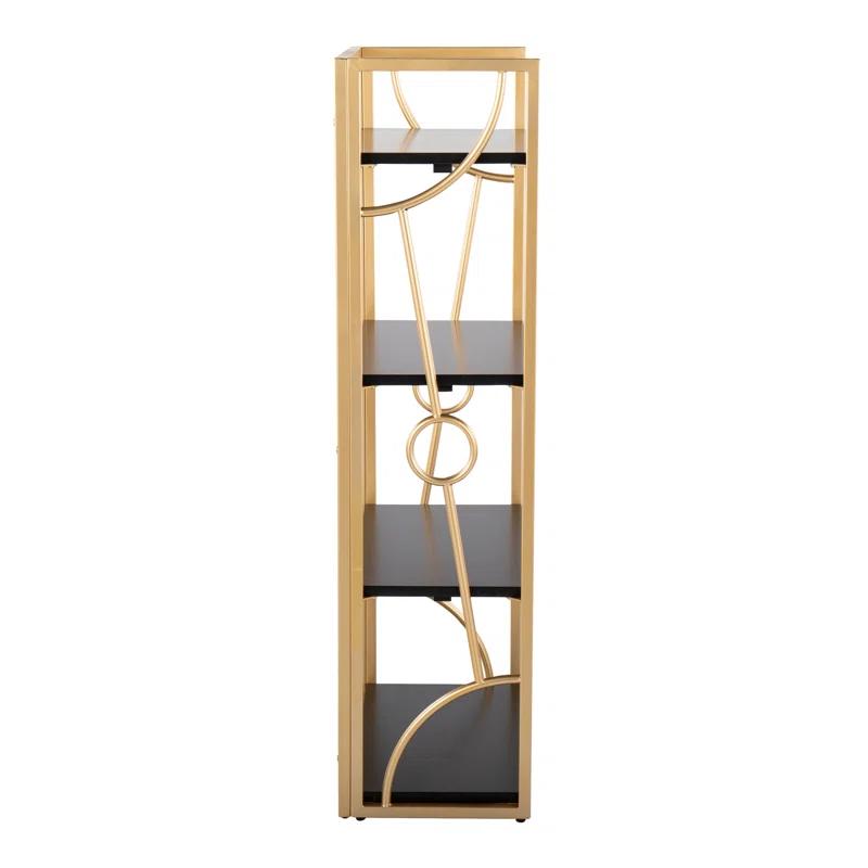 Everly Quinn Constellation Contemporary Bookcase In Metal And Wood By Lumisource