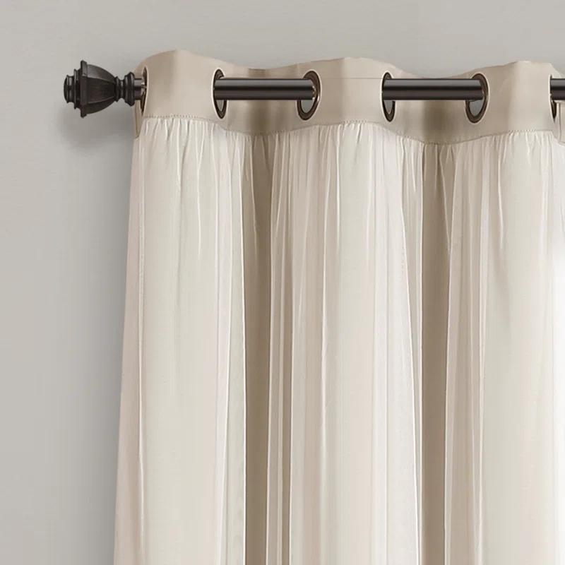 Lush Decor Polyester Blackout Curtain Pair (Set of 2)