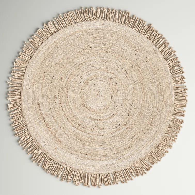 Sand & Stable™ Padley Round Handwoven Jute Beige Area Rug