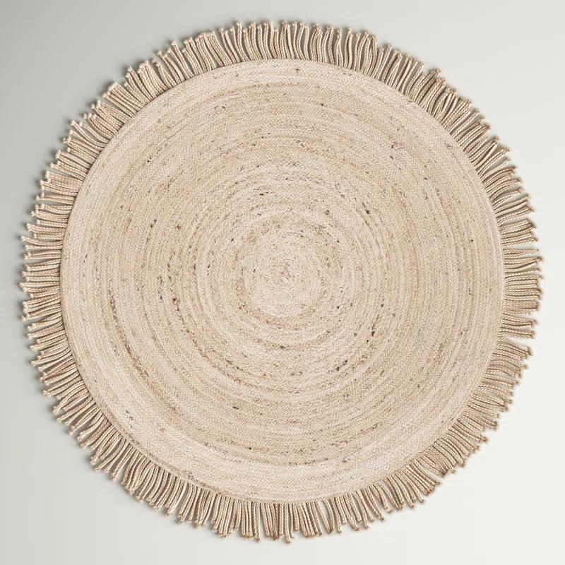 Sand & Stable™ Padley Round Handwoven Jute Beige Area Rug