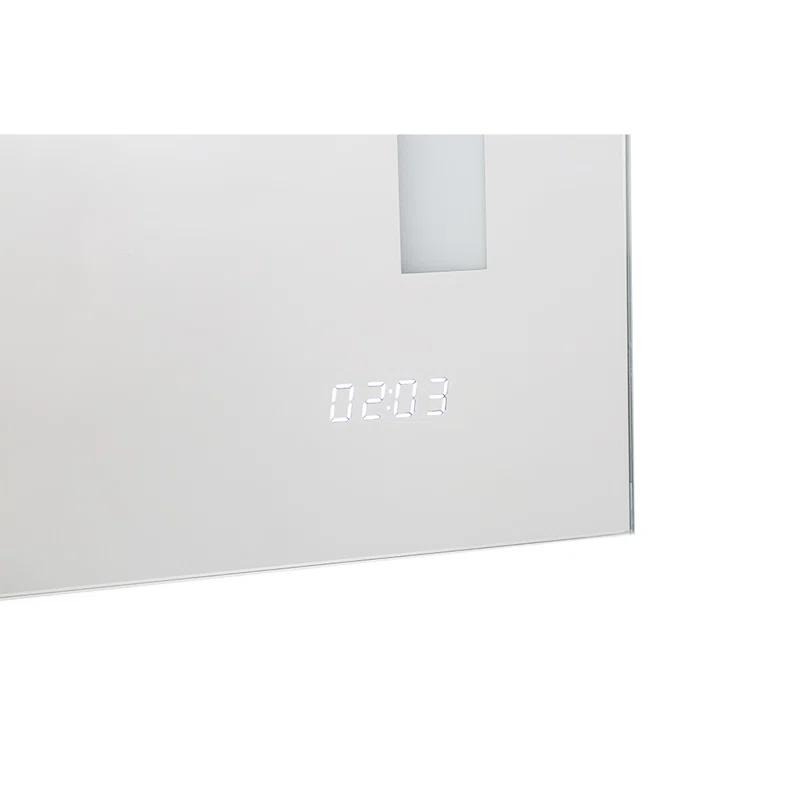 AQUADOM AQUADOM Signature Royale LED Medicine Cabinet with Defogger, Electrical Outlets, Digital Clock, Dimmer, Adjustable LED 3X Magnifying Mirror