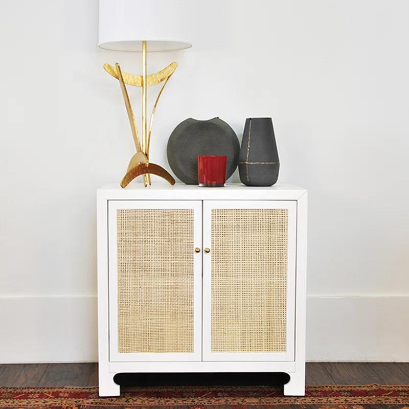 Worlds Away Alden Solid Wood Accent Cabinet