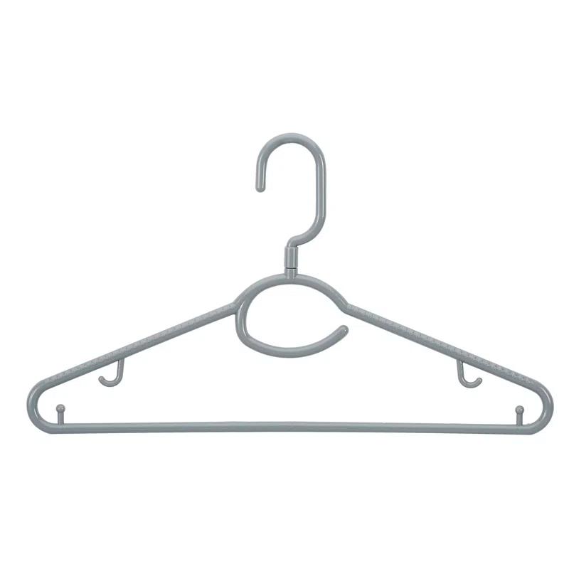 Laundry 360 Woolite Plastic Standard Hanger for Dress/Shirt/Sweater (Set of 5)