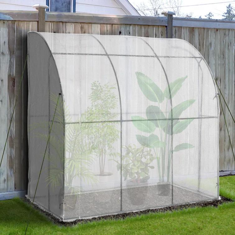 Outsunny 84" W x 84" D Lean-To Greenhouse