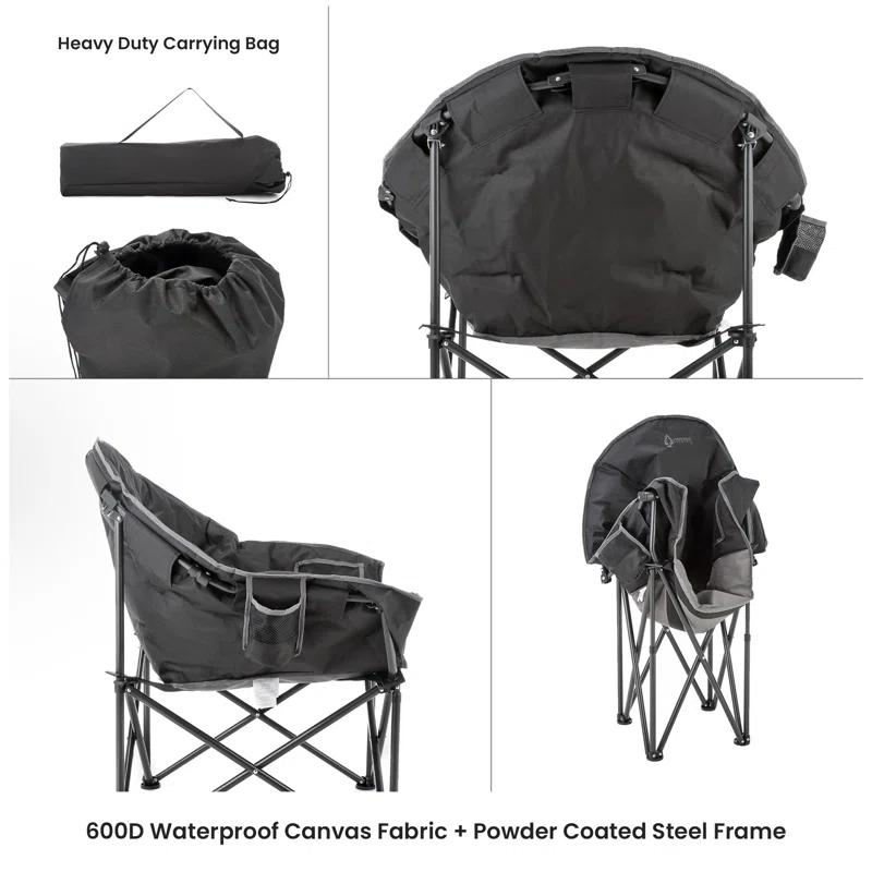 Folding Camping Chair with Cushions
