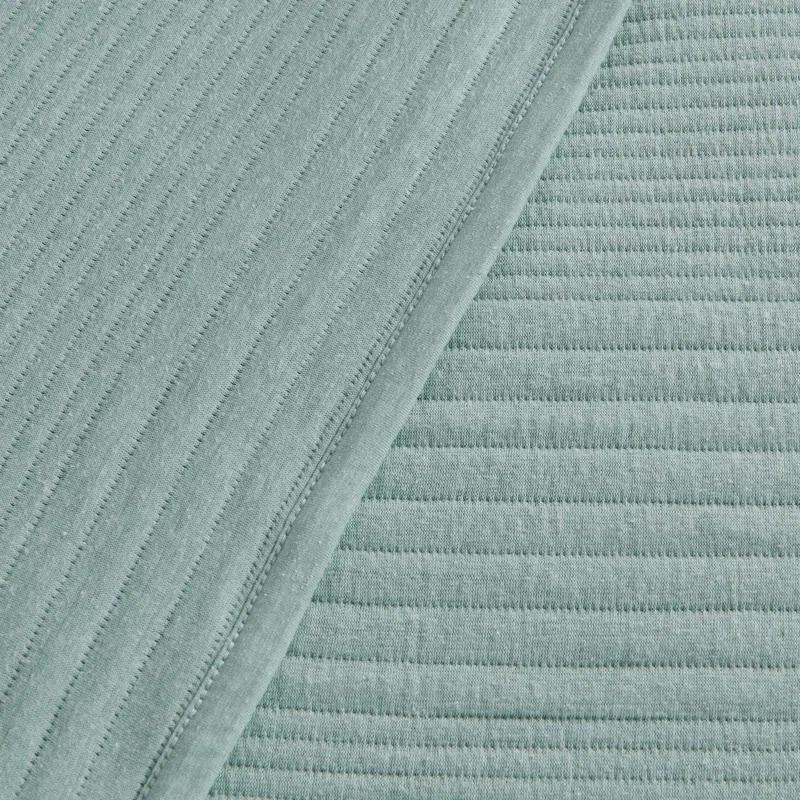 FreshFolds Jersey Cotton Blend Stitched Quilt Set with Shams