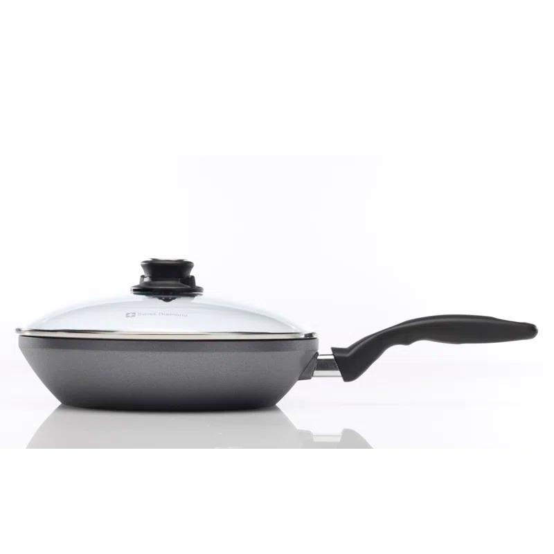 Swiss Diamond Swiss Diamond EDGE Aluminum Non-Stick Frying Pan with Lid