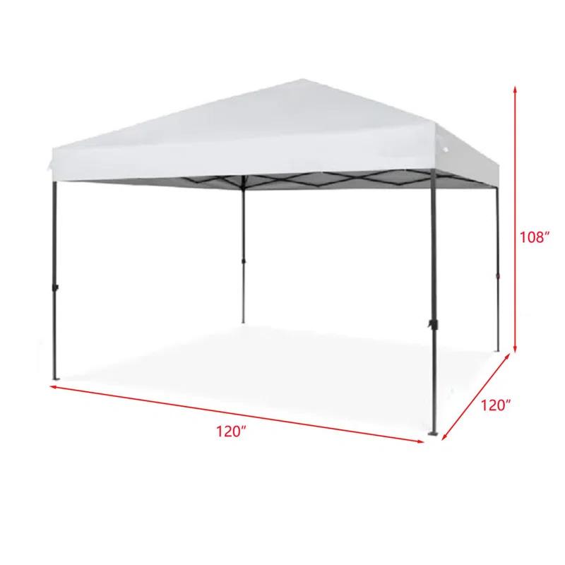10 Ft. W x 10 Ft. D Steel Pop-up Party Tent