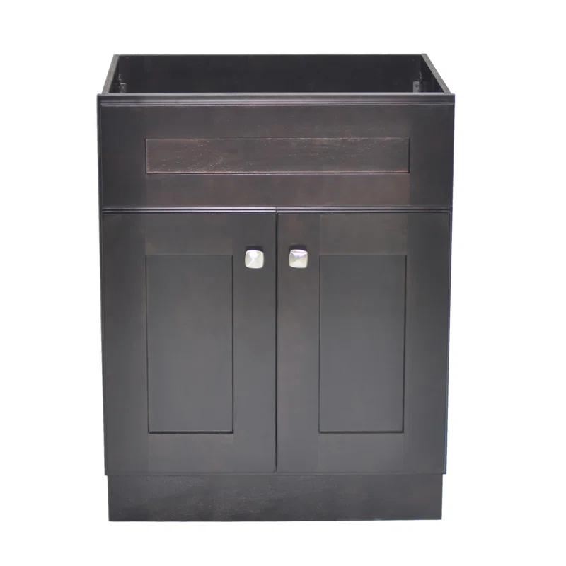 Design House Brookings 24 Inch Bathroom Vanity, Ready to Assemble, Solid Wood, Sherwin Williams – Design House, 587063