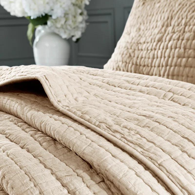 Madison Park Signature Madison Park Signature Serene 3 Piece Hand Quilted Cotton Quilt Set