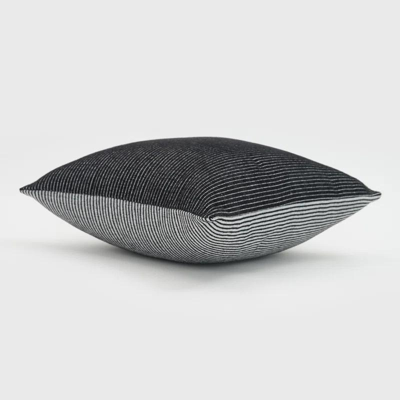 EverGrace Elsa Reversible Pinstripes Striped Reversible Throw Pillow