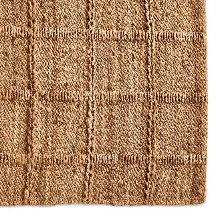Gracie Oaks Hanne Jute Area Rug for Dining Room Living Room, Natural