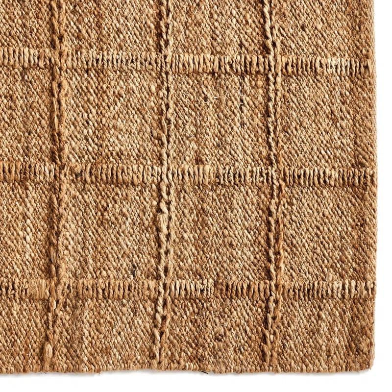 Gracie Oaks Hanne Jute Area Rug for Dining Room Living Room, Natural
