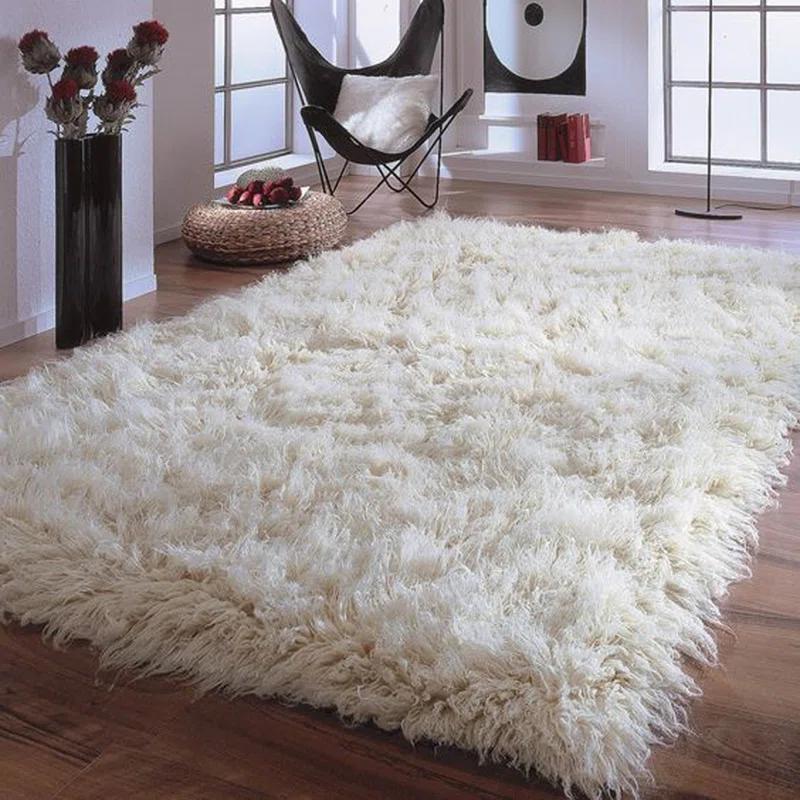 Mercer41 Ultra-plush Greek Flokati rugs. Thick 4" shag pile. Cugina Wool Area Rug