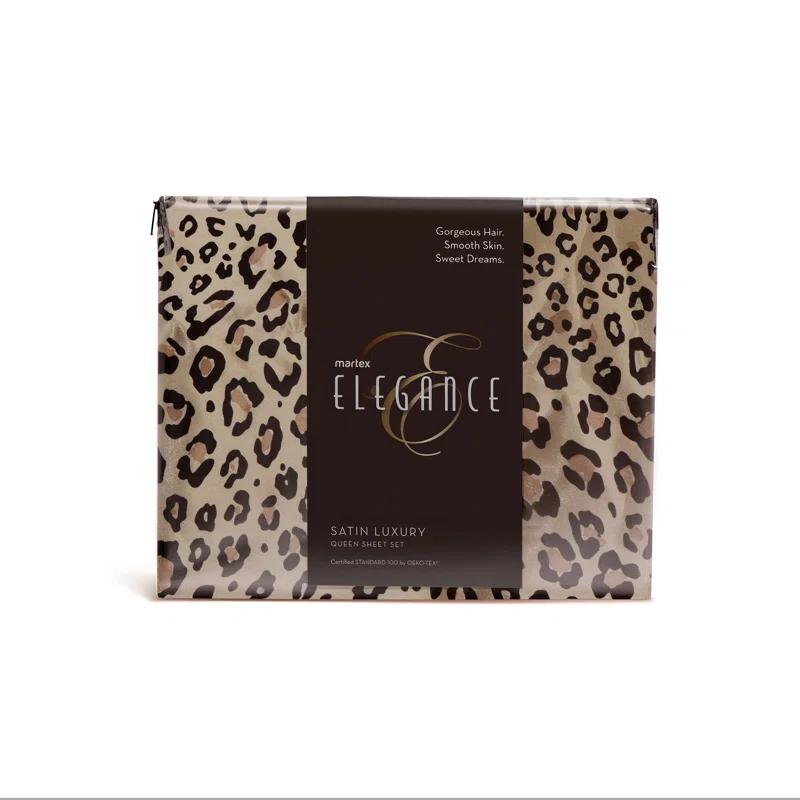 Seduction Martex Elegance Satin Silk Sheet Set Hotel Quality - Super Soft & Breathable Good For Hair And Skin
