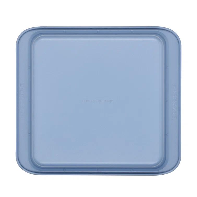 Farberware Farberware Easy Solutions Nonstick Bakeware Square Cake Pan, 9 Inch, Blue