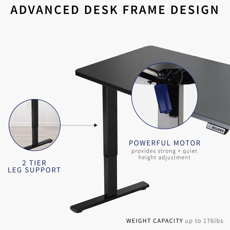 Vivo VIVO Single Motor Electric Desk with Push Button Memory Controller