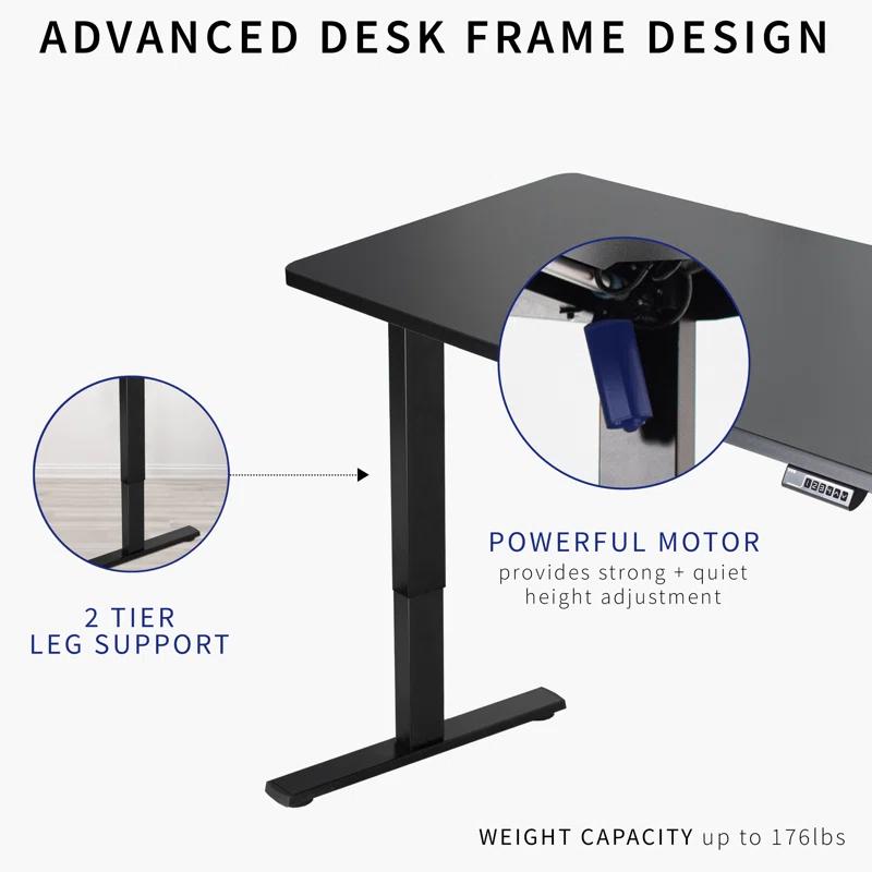 Vivo VIVO Single Motor Electric Desk with Push Button Memory Controller