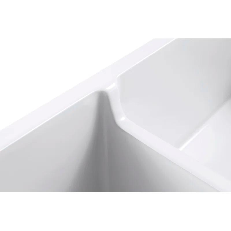 Floretta 24" L x 18" W Farmhouse Kitchen Sink With Grid and Strainer