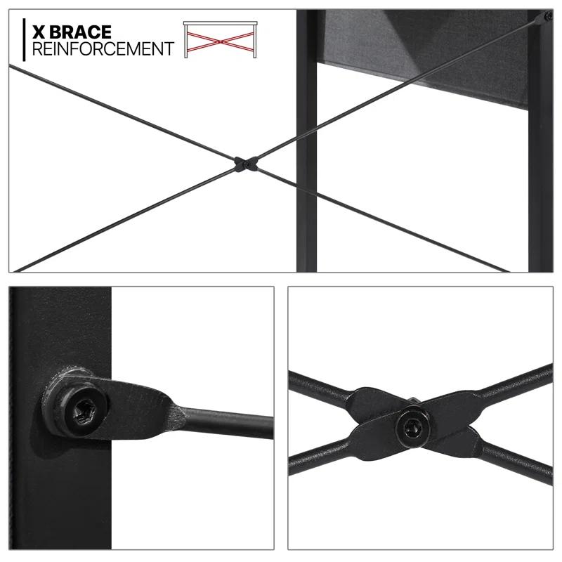 17 Stories Office Desk Computer Desk Adjustable Table Feet with Additional Storage Bag