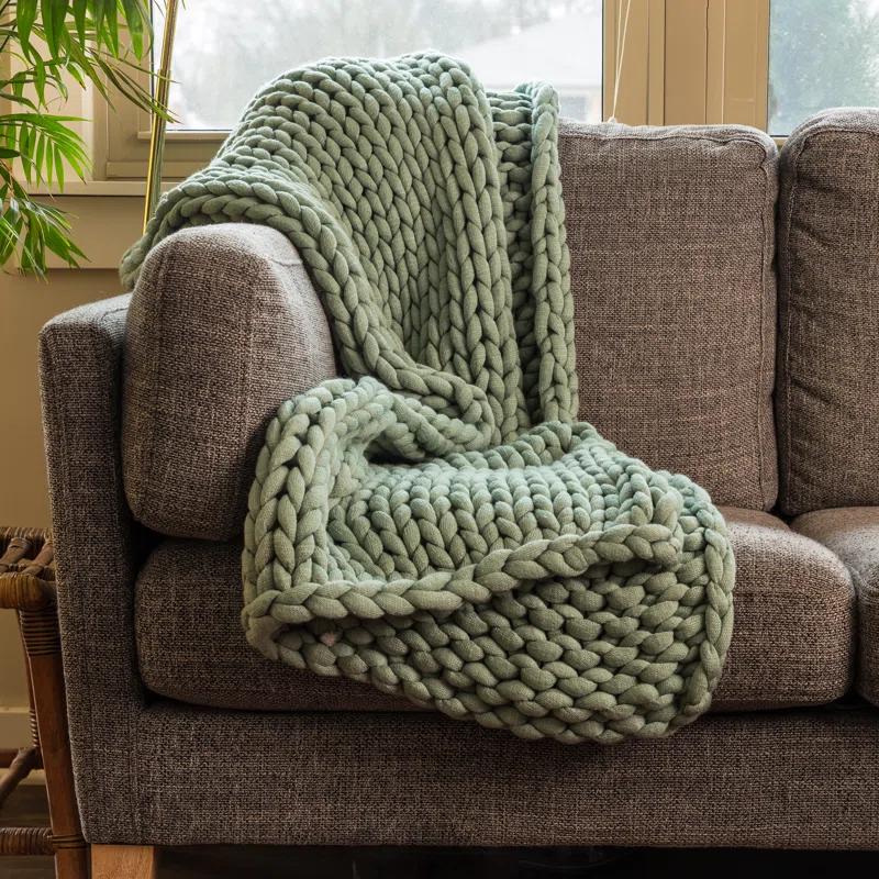 Donna Sharp Chunky Chunky Knit Throw Blanket