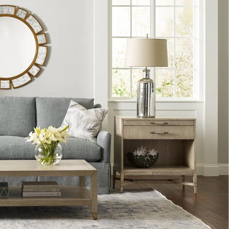 Woodbridge Furniture Iris Solid Wood End Table with Storage