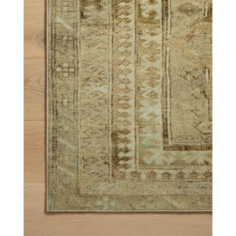 Sinclair II Rug by Magnolia Home by Joanna Gaines x Loloi - Khaki and Tobacco / 5' x 7'