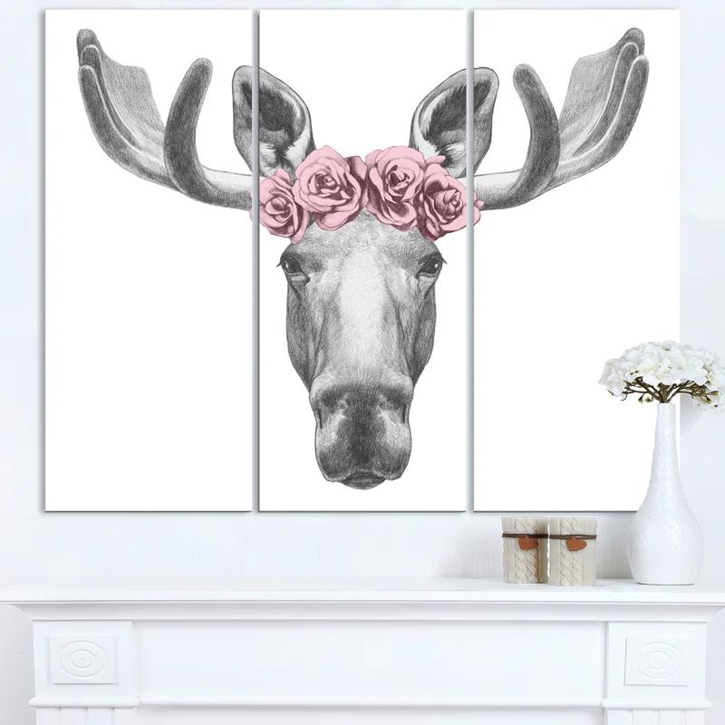 Design Art Designart - 3 Piece Graphic Art on Wrapped Canvas Set | Wayfair