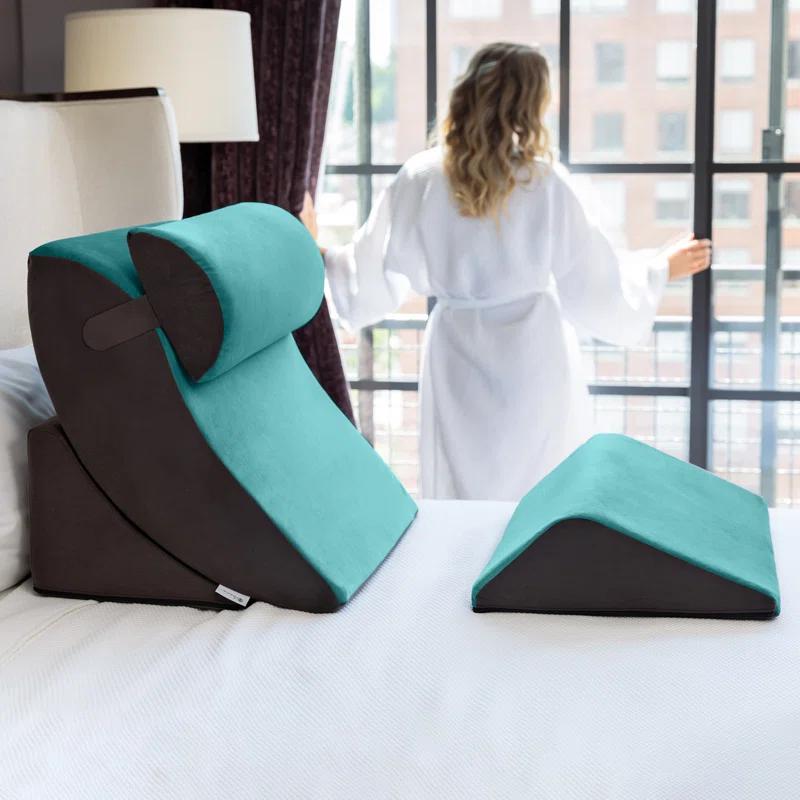 Avana Kind Bed 4-Piece Orthopedic Support Wedge Pillow Comfort System