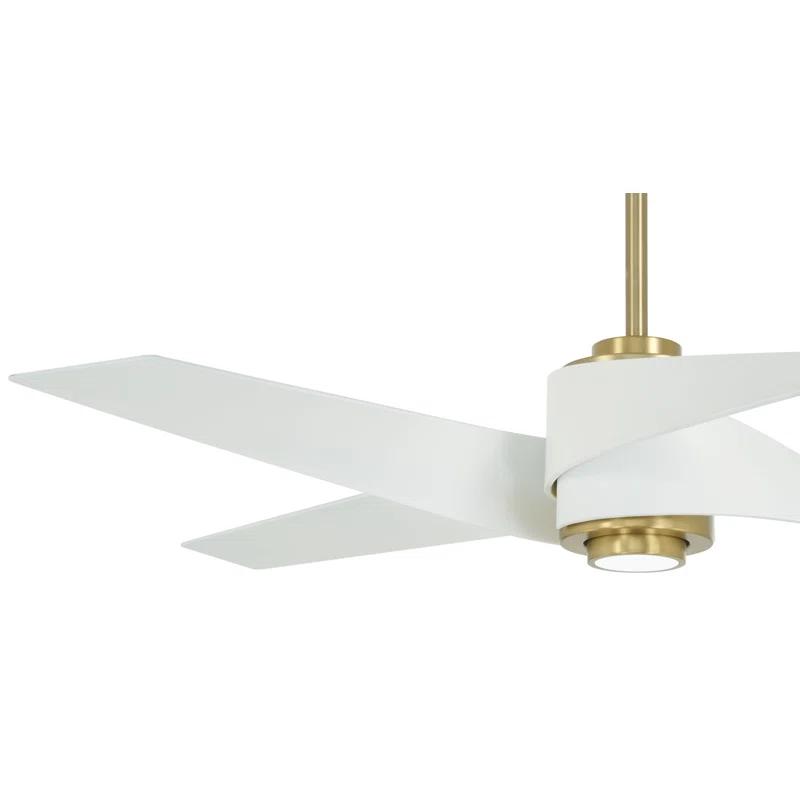 Minka Aire 60" 4 - Blade LED Standard Ceiling Fan with Remote Control and Light Kit Included