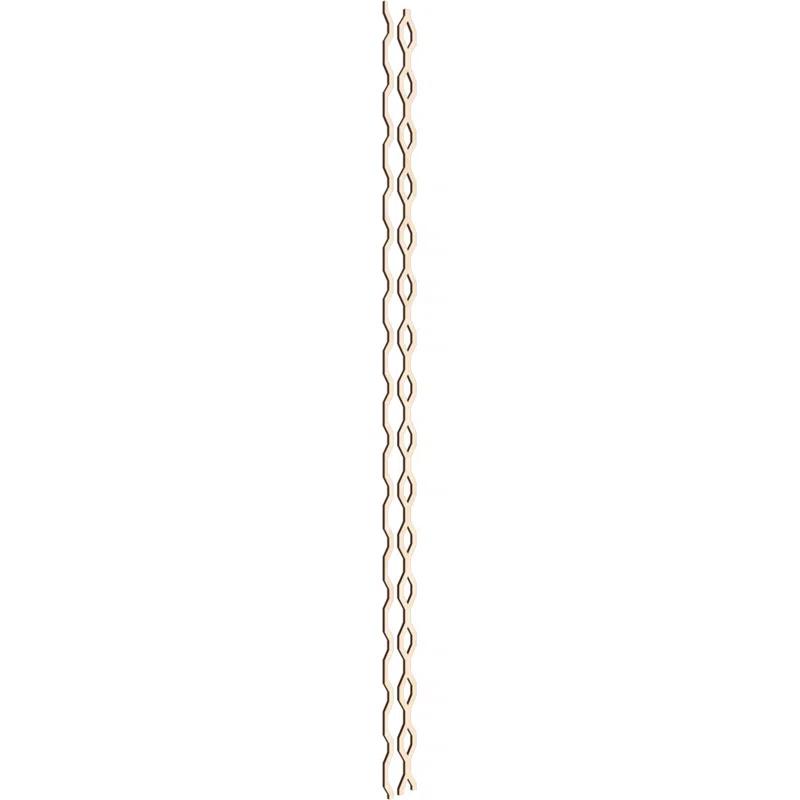 Ekena Millwork Wabash Adjustable Wood Decorative Slat Wall Panel Kit