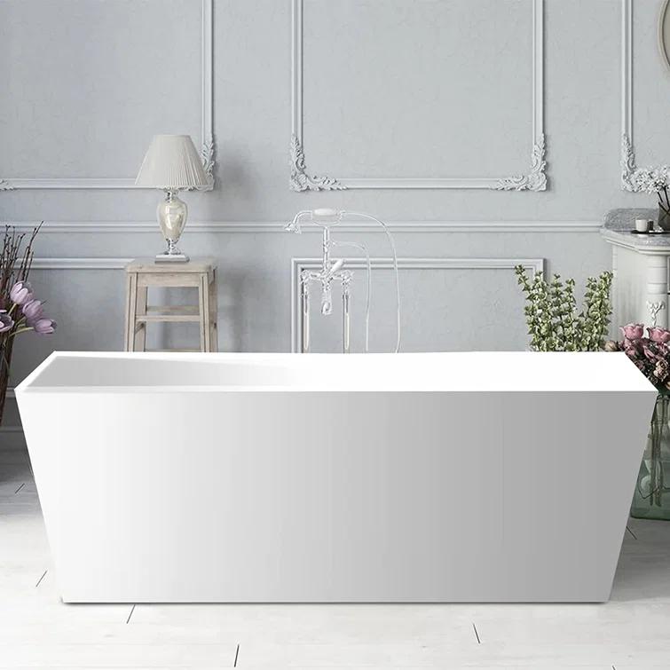 Chloe Freestanding Soaking Acrylic Bathtub