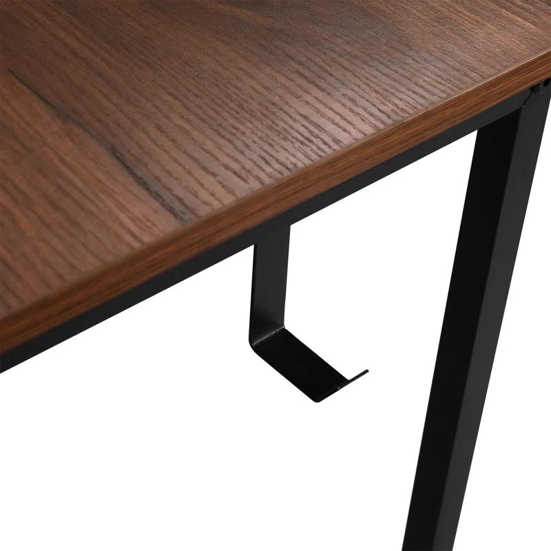 Inbox Zero Techni Mobili L-Shape Industrial Desk With Storage Shelves | Wayfair