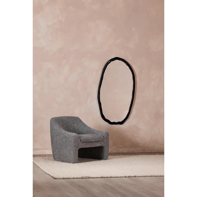 Rogelio Oval Mirror - Black
